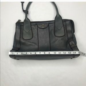 Fossil blue-gray tote satchel tote bag